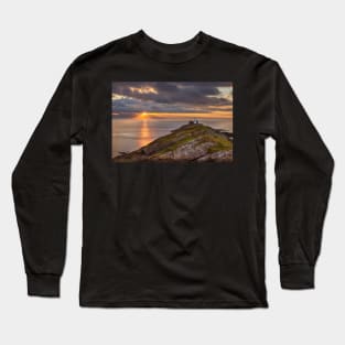 Mumbles Lighthouse, Swansea, Wales Long Sleeve T-Shirt